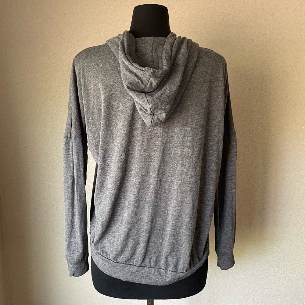 Brandy Melville Drawstring Pullover With Pocket - image 2